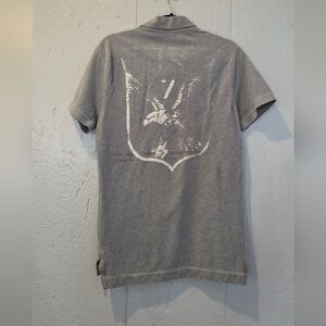 American Eagle Vintage Y2K Gray Polo Shirt